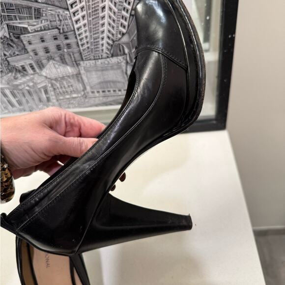 CNC Costume National Women's Black Leather Shoes Size 40, women’s 9.5 - Picture 10 of 14